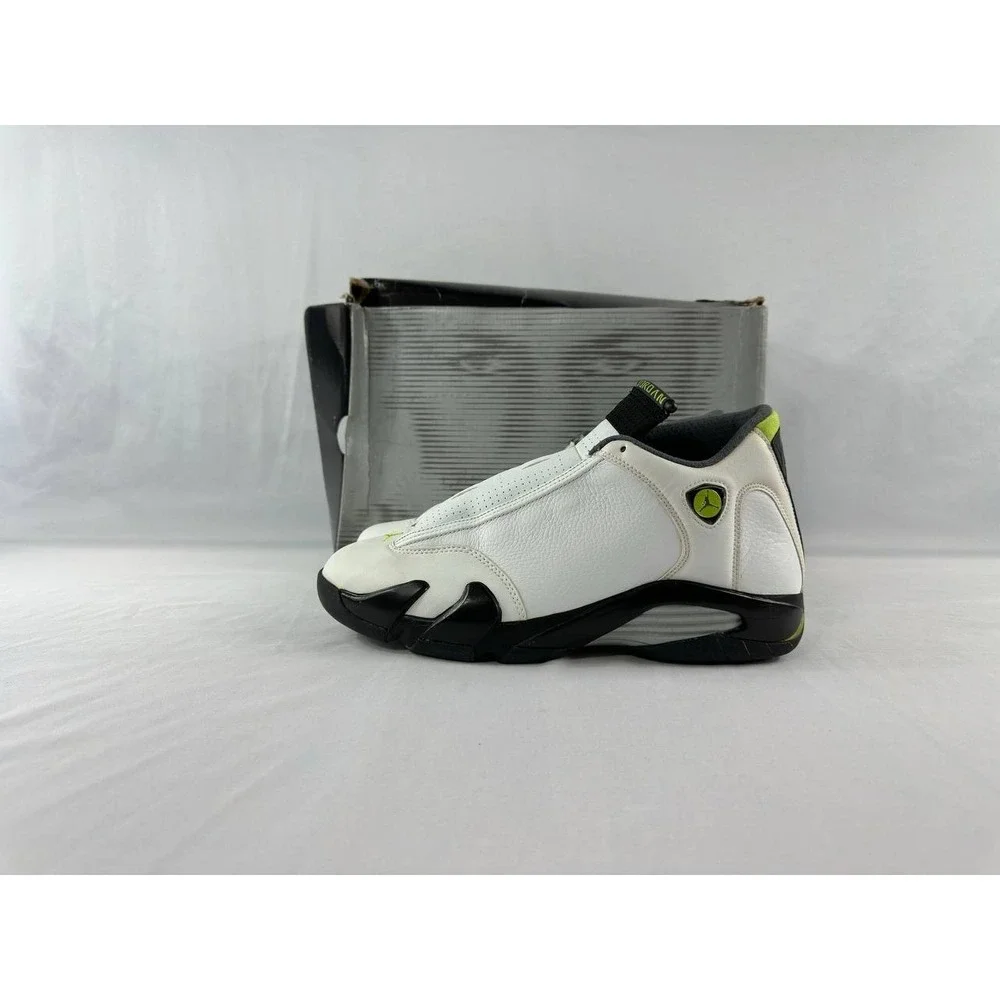 Nike Air Jordan 14 Retro 'White Chartreuse' 2005 Men's 311832-132 Size 12